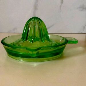 Antique Depression Glass juicer Vintage